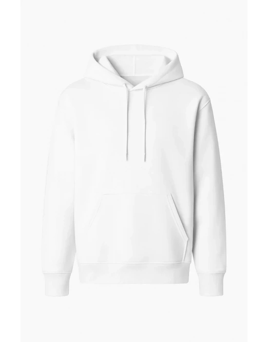 Arka 3 İplik Penye Içi Pamuk  Beyaz