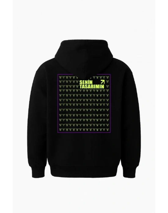 Arka 3 İplik Penye Içi Pamuk  iyah