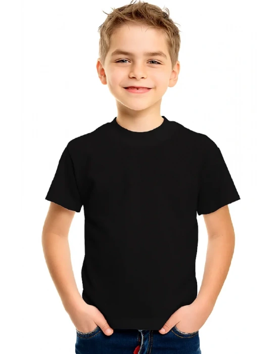 Arka Çocuk Basic Tshirt  Siyah