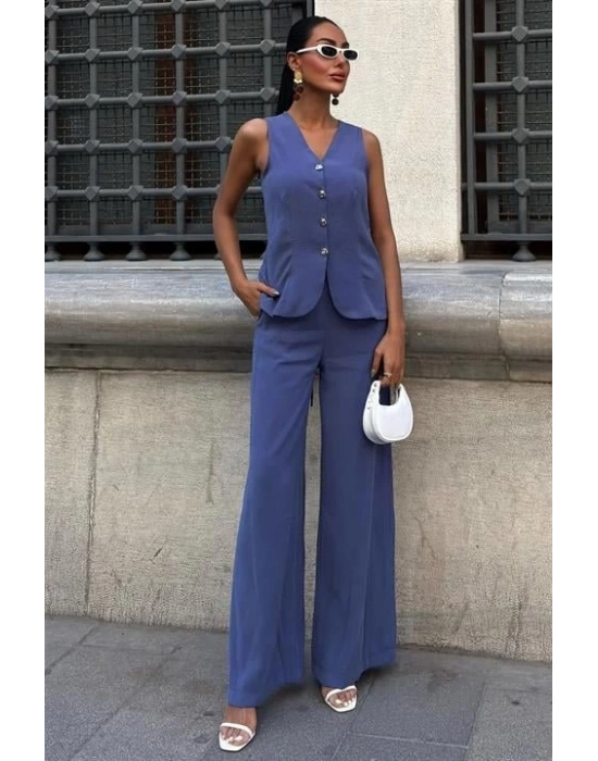 Arkası Bağcıklı Yelek Plazza Pantolon odal Takım 1020208