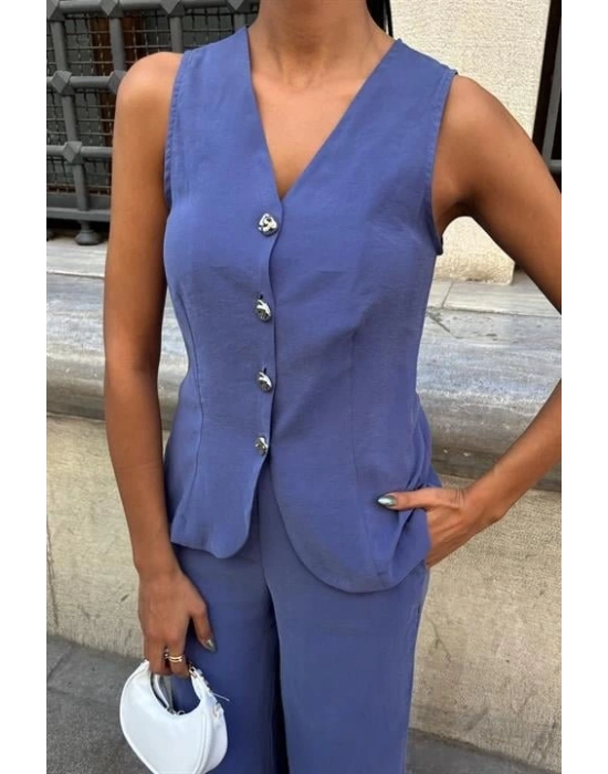 Arkası Bağcıklı Yelek Plazza Pantolon odal Takım 1020208