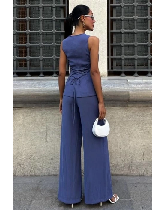 Arkası Bağcıklı Yelek Plazza Pantolon odal Takım 1020208