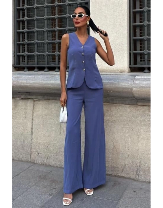 Arkası Bağcıklı Yelek Plazza Pantolon odal Takım 1020208