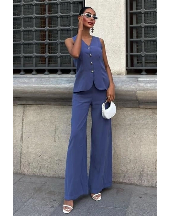 Arkası Bağcıklı Yelek Plazza Pantolon odal Takım 1020208