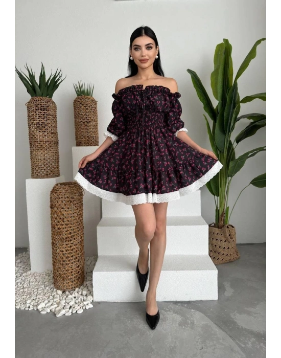 arne Beli Lastikli ini Elbise