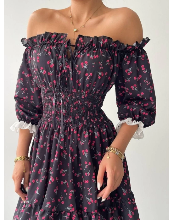 arne Beli Lastikli ini Elbise