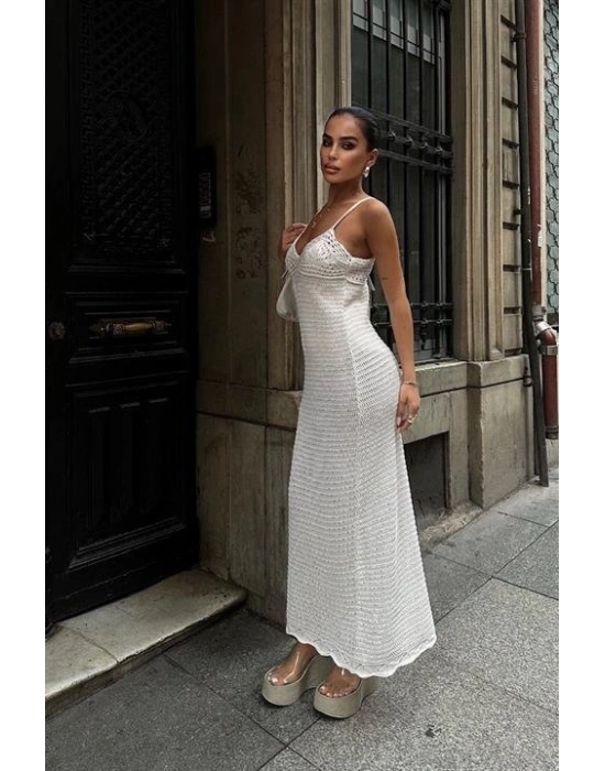 Artesmis Askılı Ajurlu Elbise 2773