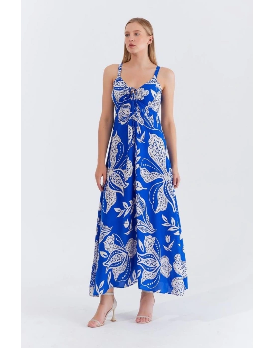 Askılı Viscon Elbise  aks