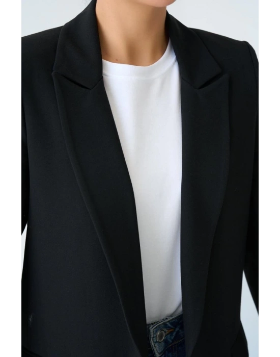 Astarı Çizgili Ceket  iyah