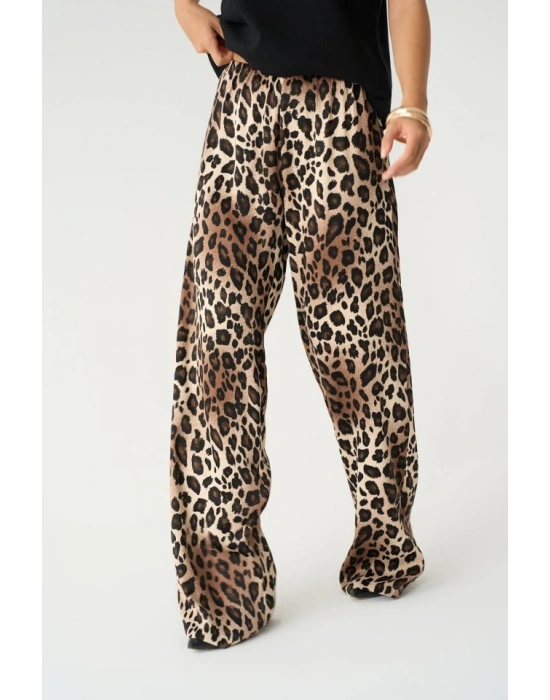 Lastikli Pantolon  Leopar