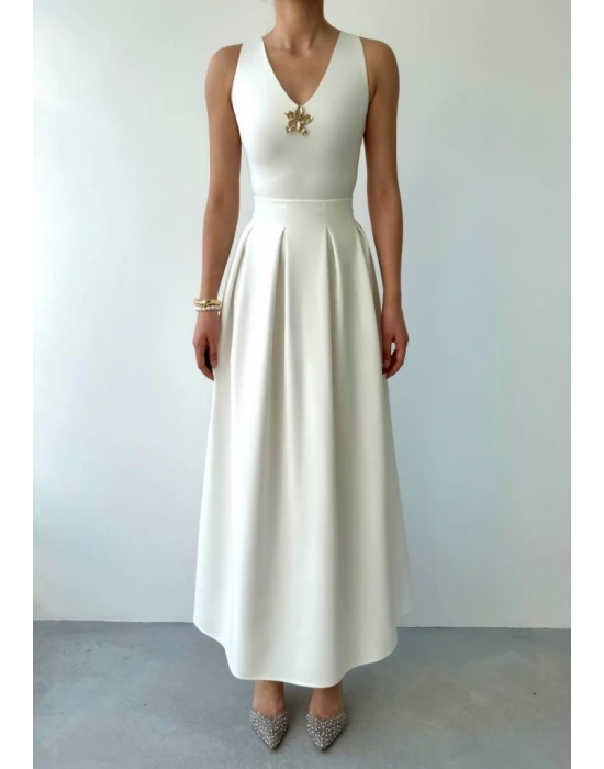 ate Yıldız Detaylı Elbise