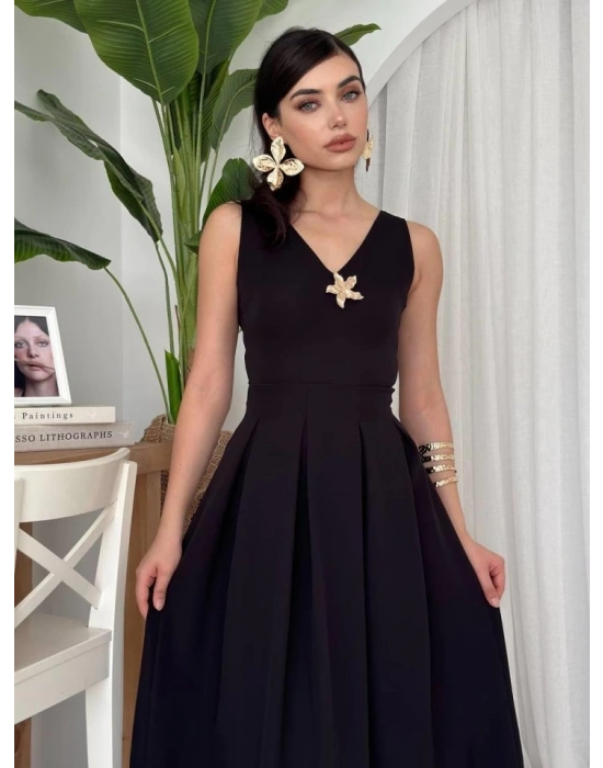 ate Yıldız Detaylı Elbise