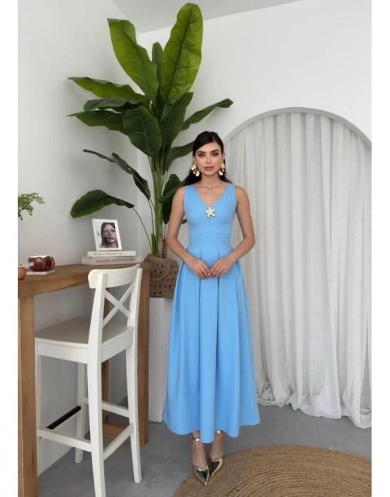 ate Yıldız Detaylı Elbise