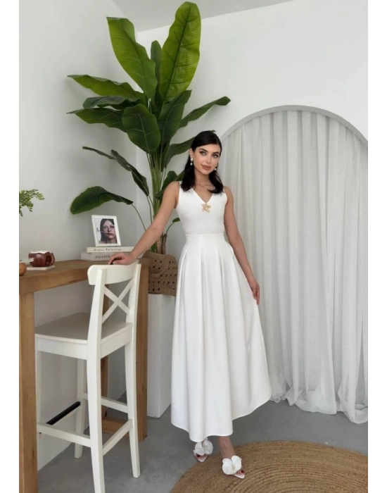 ate Yıldız Detaylı Elbise