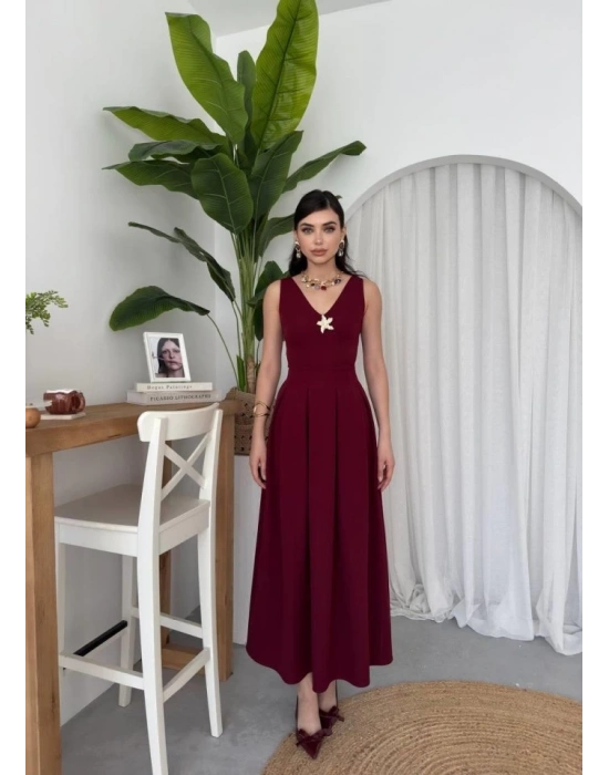 ate Yıldız Detaylı Elbise