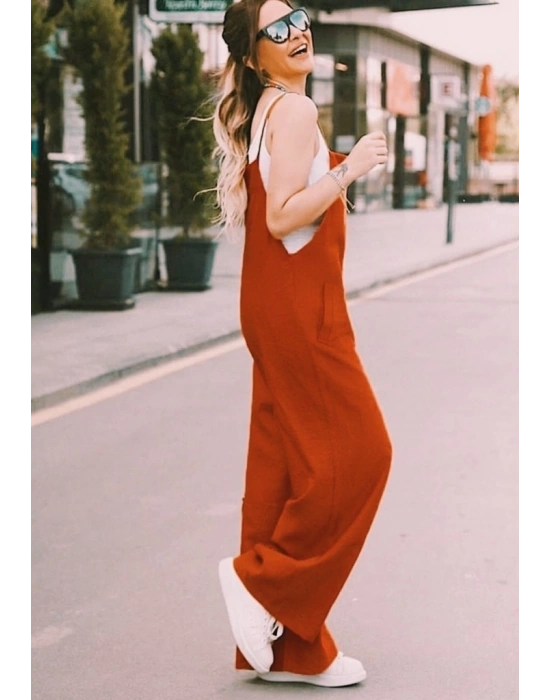 Atlet Dahil Aerobin Kumaş Tulum