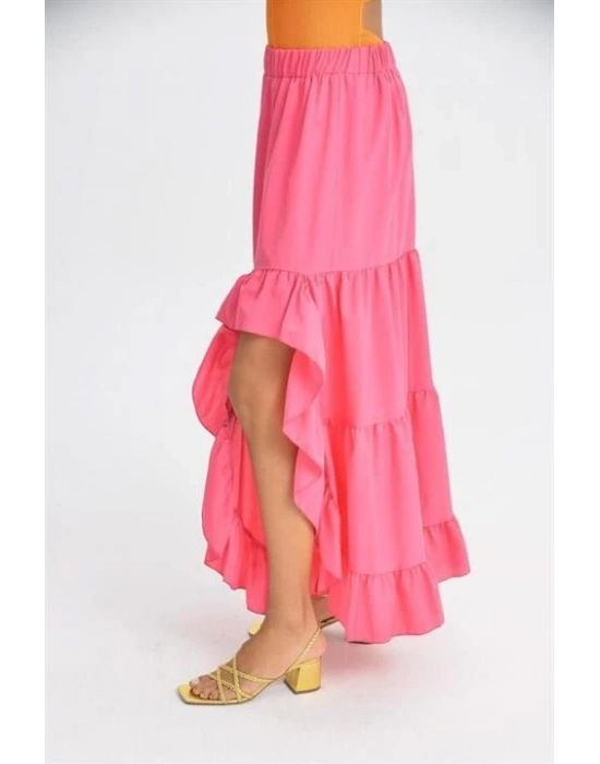 Audrey Fıfrlı Yırtmaç Detay Etek 4037