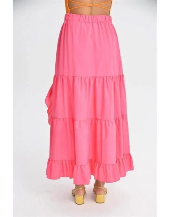 Audrey Fıfrlı Yırtmaç Detay Etek 4037