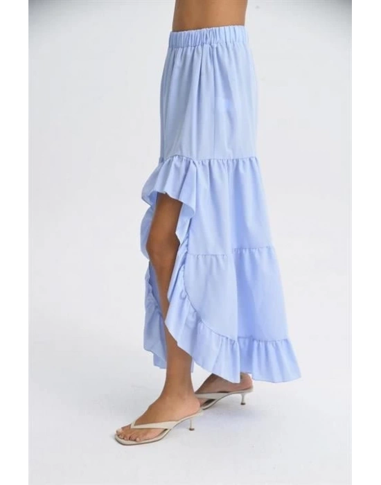 Audrey Fıfrlı Yırtmaç Detay Etek 4037