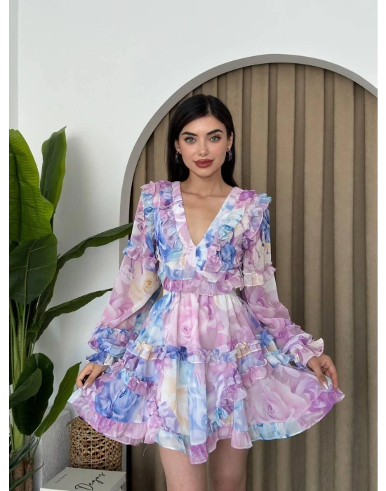 Avellino ırt Dekolteli Elbise