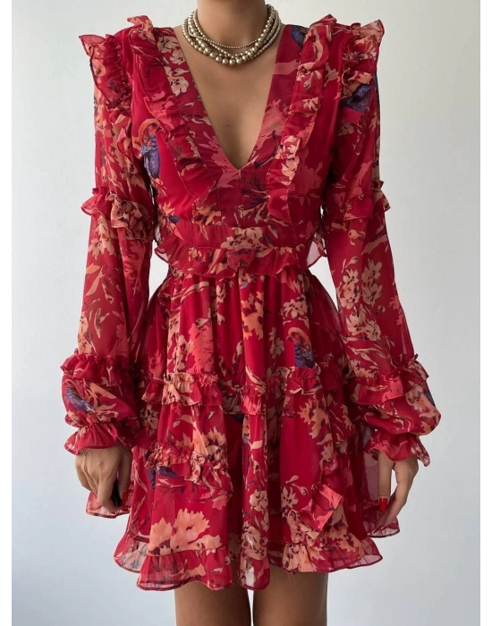 Avellino ırt Dekolteli Elbise