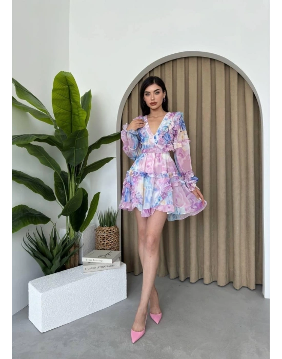 Avellino ırt Dekolteli Elbise