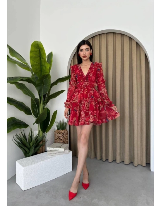 Avellino ırt Dekolteli Elbise