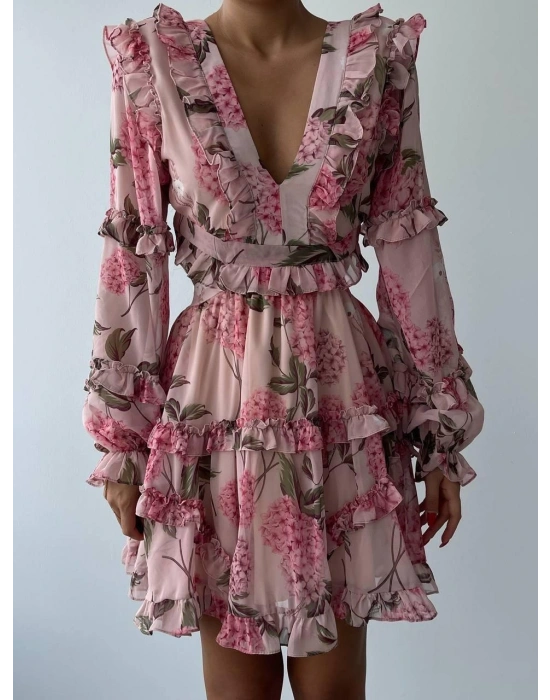 Avellino Sırt Dekolteli Elbise