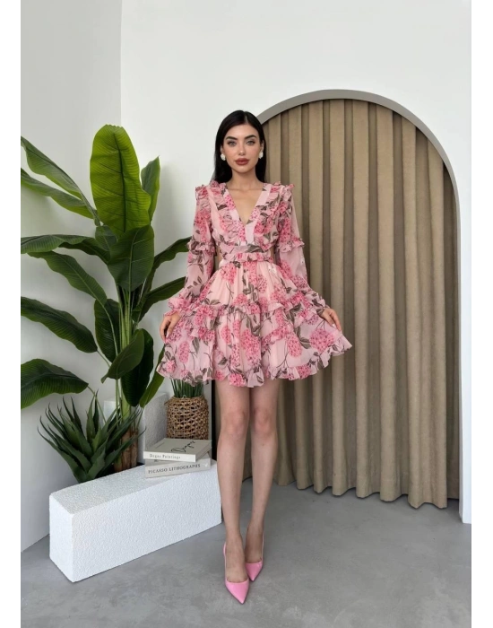 Avellino Sırt Dekolteli Elbise