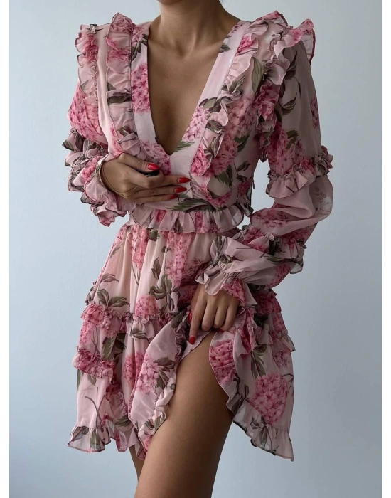 Avellino Sırt Dekolteli Elbise