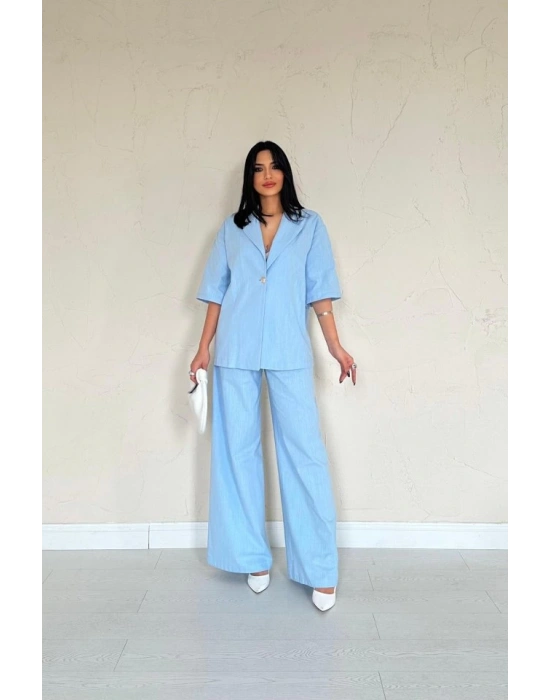 avi Önü Tek Düğmeli Ceket Pantolon Takım