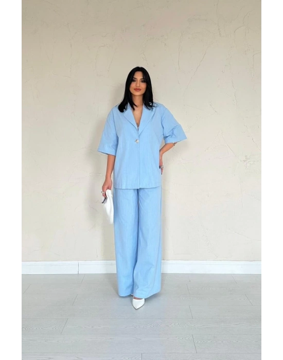 avi Önü Tek Düğmeli Ceket Pantolon Takım