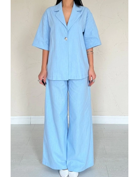 avi Önü Tek Düğmeli Ceket Pantolon Takım