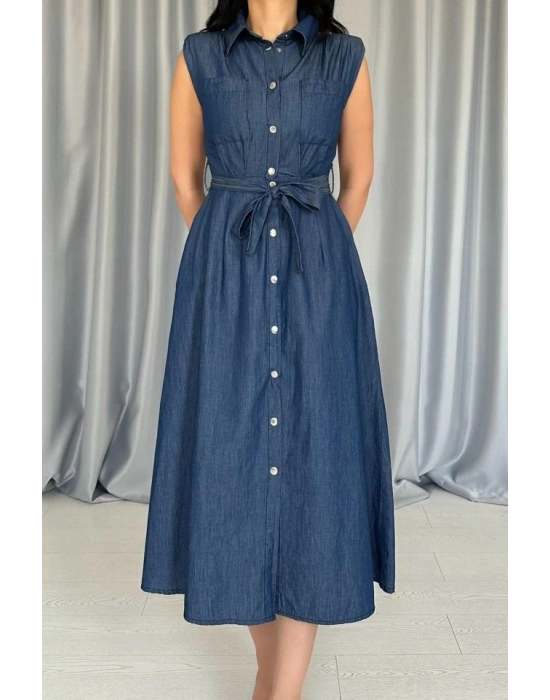 avi Tencel Çıtçıtlı Elbise