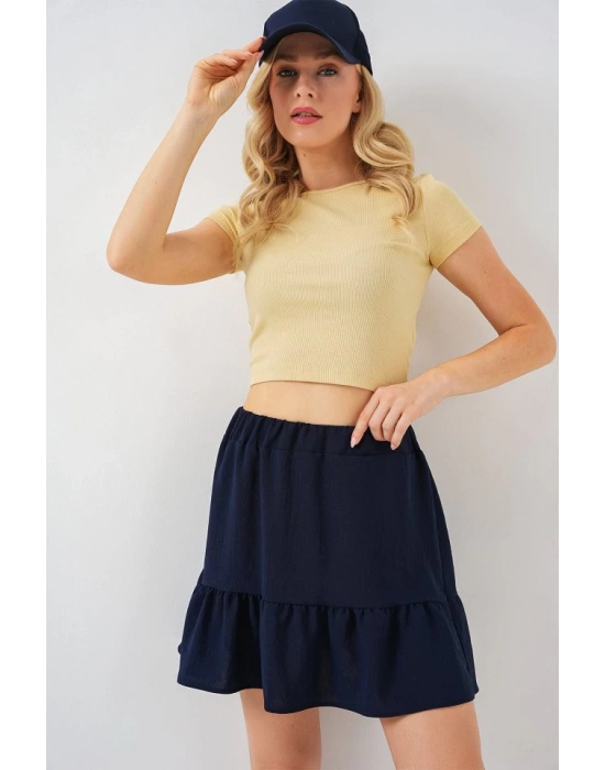 Ayrobin Mini Etek 8054  Lacivert