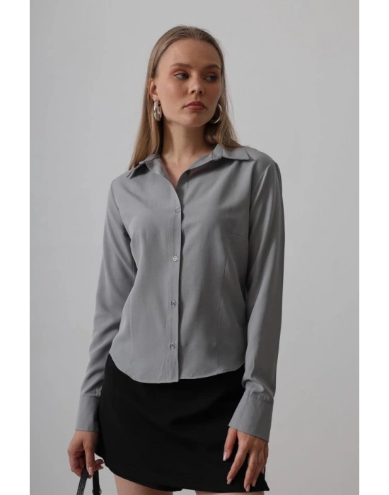 Basic Gömlek  Gri