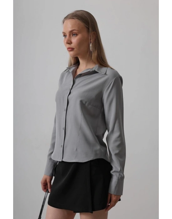 Basic Gömlek  Gri