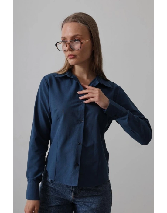 Basic Gömlek  İndigo
