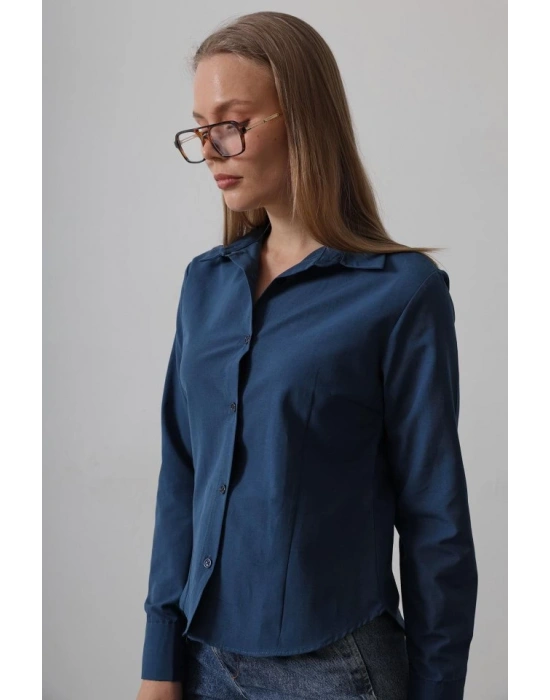 Basic Gömlek  İndigo