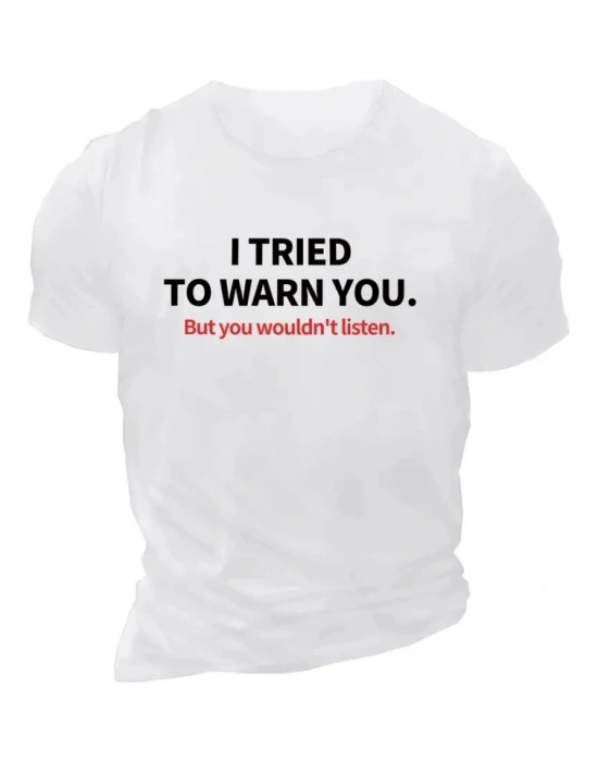 Baskılı Oversize Bisiklet Yaka Tshirt  Beyaz