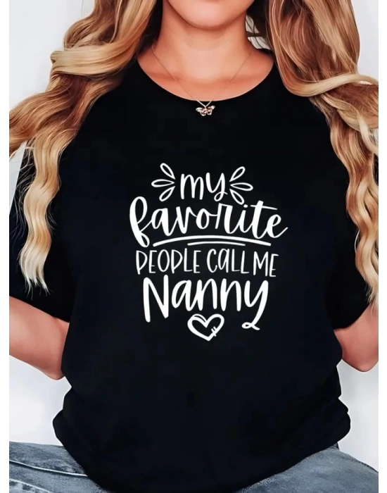 Baskılı Oversize Bisiklet Yaka Tshirt  iyah