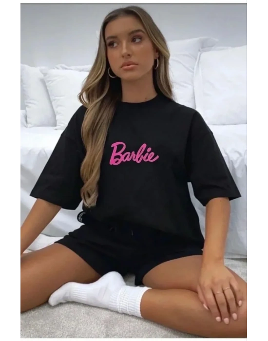 Baskılı Oversize Tshirt  iyah