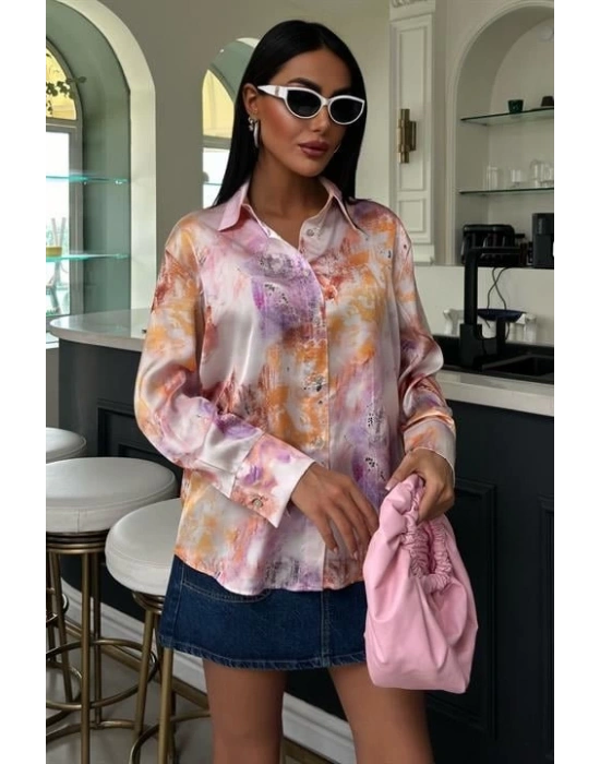 Batik Desenli aten Gömlek 3409