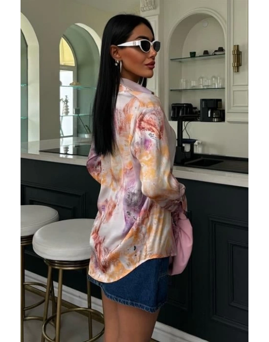 Batik Desenli aten Gömlek 3409