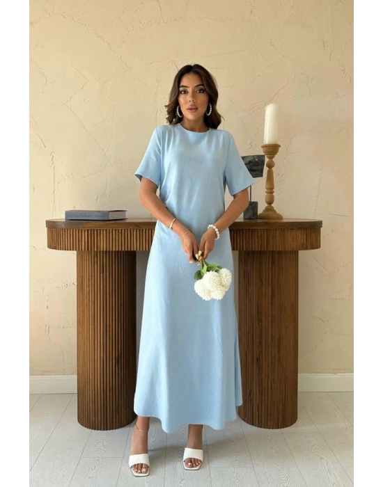 Bebe avi Pileli Bisiklet Yaka Elbise