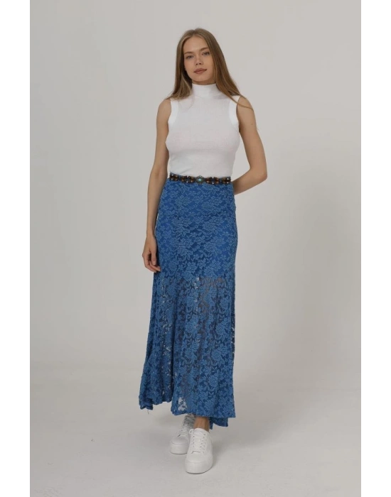 Bel Lastikli Dantel Etek  avi