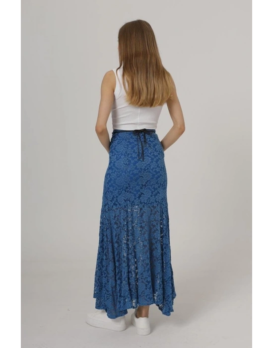 Bel Lastikli Dantel Etek  avi