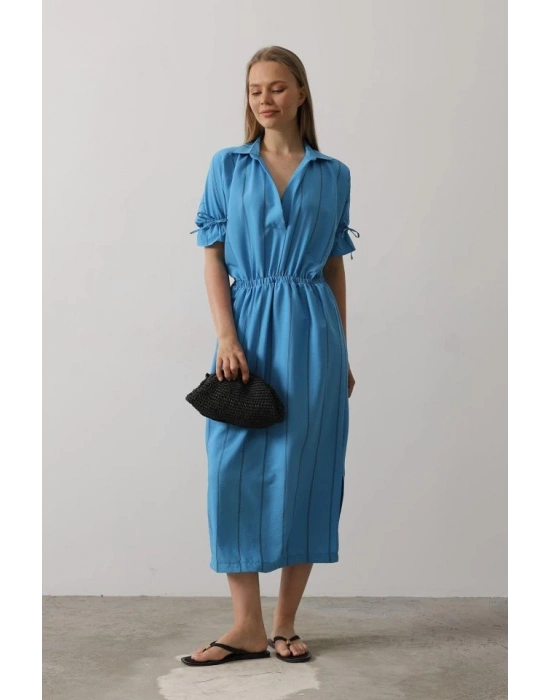 Beli astikli Elbise  avi