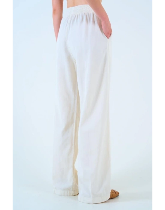 Beli astikli Palazo Pantolon  Taş