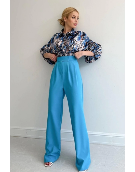 Beli Lastikli Saten Gömlek  avi